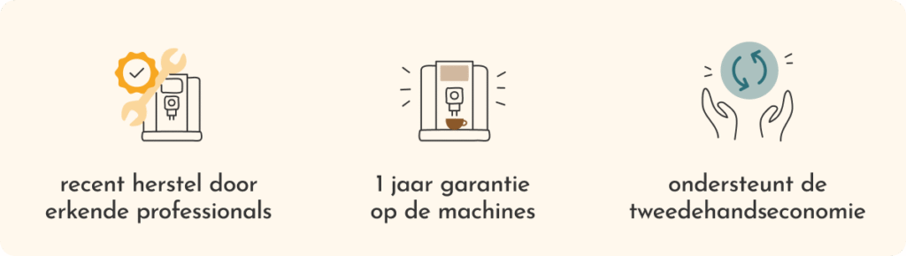 voordelen van de gereviseerde koffiemachines van Javry 