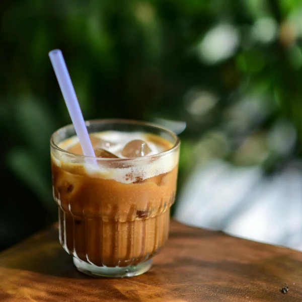 IJskoffie met kokoswater